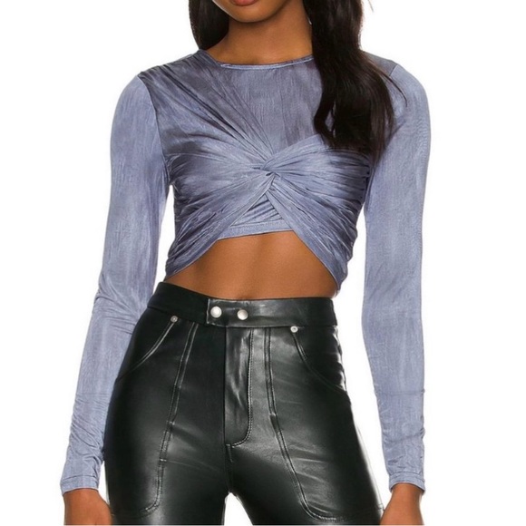 superdown Tops - Superdown Shimmer twist front top